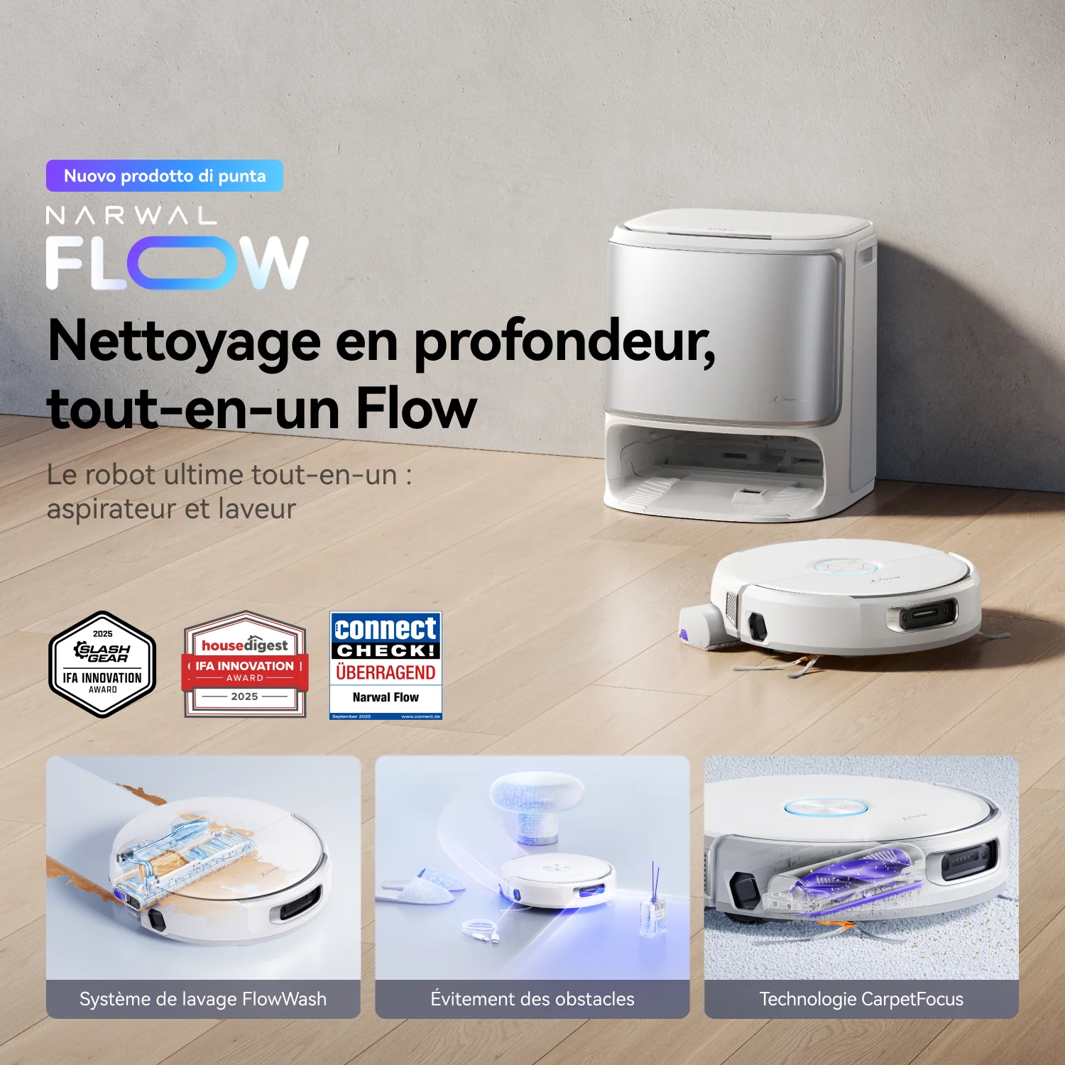 Narwal Flow Aspirateur Robot Laveur – Packs combinés avec accessoires - Image 15