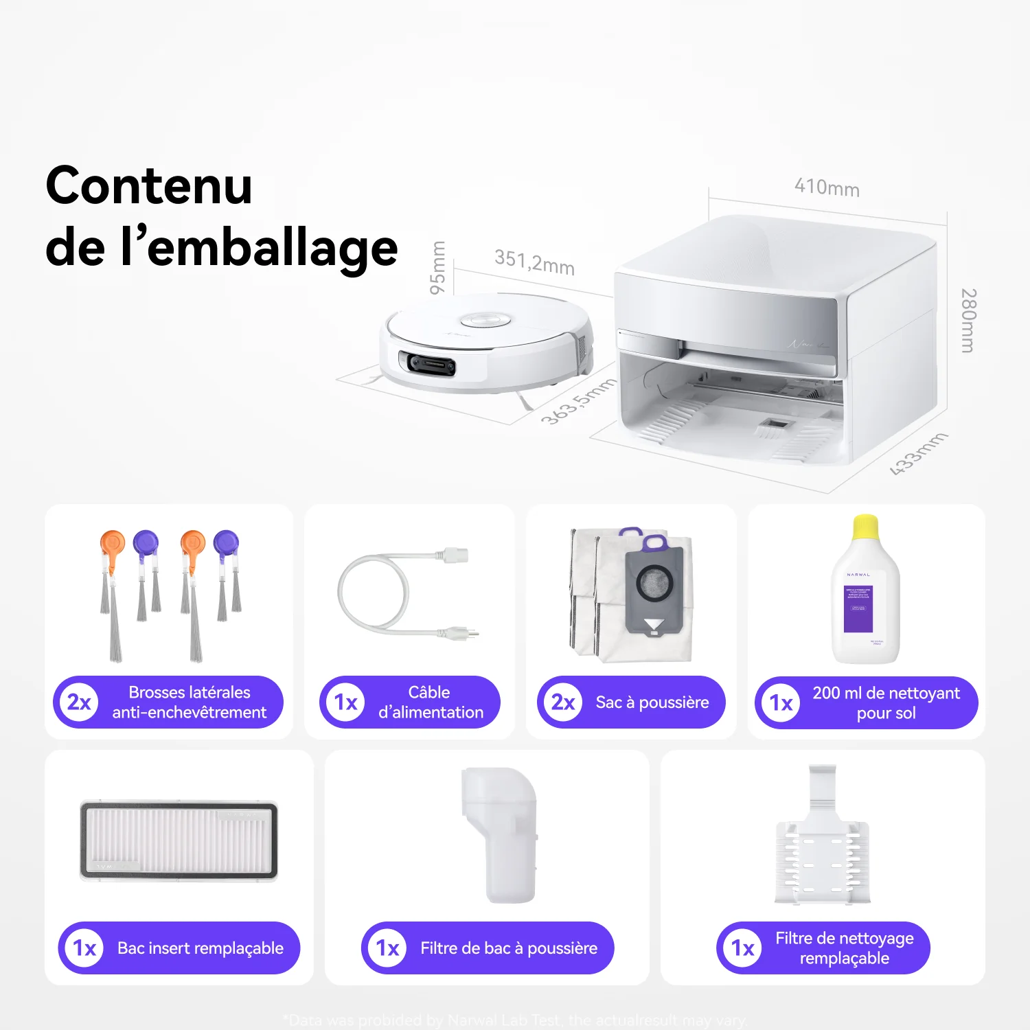 Narwal Flow Aspirateur Robot Laveur – Packs combinés avec accessoires - Image 18